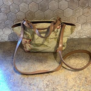 Fossil Floral Crossbody Shoulder Bag